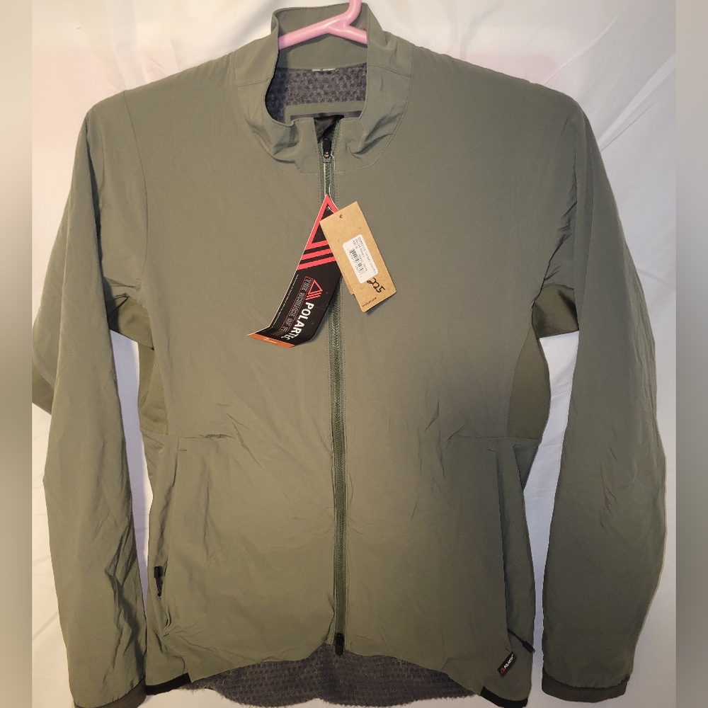Womens Medium Polartex Cycling Insulated Jacket Mtb Road Gravel Loose Fit
